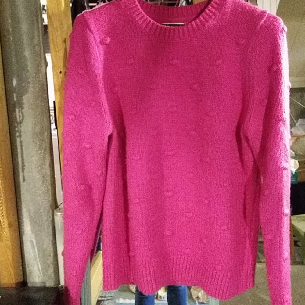 Lucky Brand Bobble stitch crew neck XL